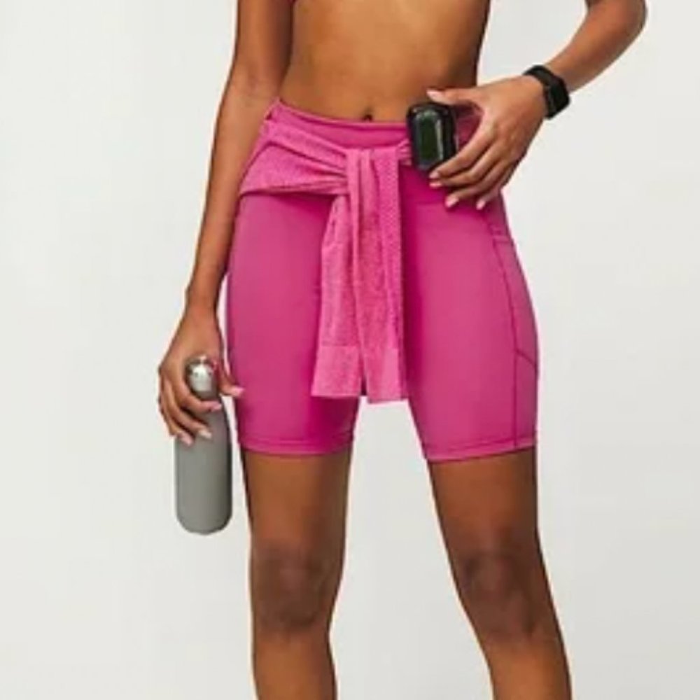 Performance Underscrub Biker Shorts Pink Size XS